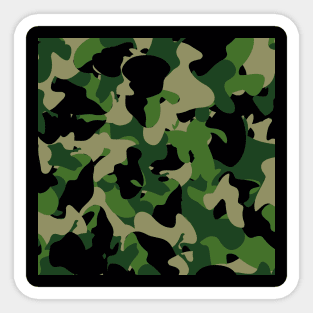 Camouflage Seamless Pattern Sticker